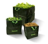 Sac à déchets végétaux carré - TERRE JARDIN - Lot de 3 - 70 L 100 L et 170 L - Polypropylène