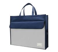 Sac à documents A3 : grande taille pour transporter des fichiers, sac avec poignée, étui de rangement court et durable, portefeuille en papier avec plusieurs poches, organisateur de voyage