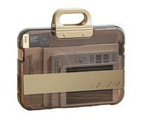 Sac à documents étanche - Étui de rangement transparent A4 avec poignée, pochette de rangement transparente durable, fermeture éclair sécurisée | Voyage, travail d'affaires, école, passeport