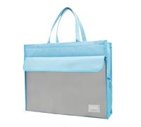 Sac à documents - Sac à main avec fermeture éclair A3, étui de transport avec poignée, support pour papier de bureau portable de grande capacité, organiseur de dossiers résistant à l'eau, Stockami