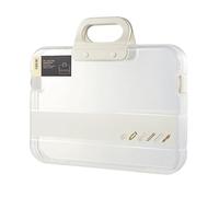Sac À Documents | Sac À Papiers A4 Imperméable Transparent - Boîtier De Rangement De Fichiers Avec Poignée,Pour Voyage, Affaires, Travail, École, Passeport, Certificat, Reçu, Ordinateur