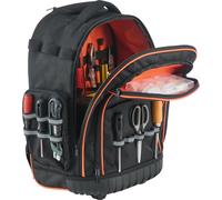 Sac à dos à roulettes pour outils 45 poches Sac à outils robuste à roulettes