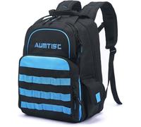 Sac à dos AUMTISC pour outils d'électricien, durable et multi-poches, Bleu