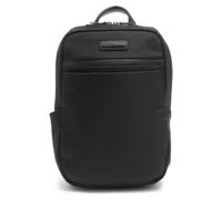Sac à dos pour homme Momo Design, en similicuir noir, avec fermeture éclair, dimensions : 28 x 45 x 20 cm