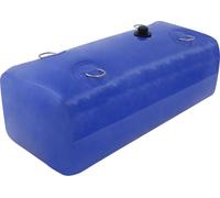 Sac à eau/réservoir d'eau - pliable - 110 l - PVC - -40-80 °C - robinet à bille de 25 mm - rectangulaire - bleu