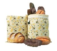 Sac à en d'Abeille - Conservation Réutilisable pour Aliments et Fruits avec Fermeture Éclair - Sac en d'Abeille pour Baguettes - pour Cuisine Réfrigérateur Foyer Appartement Ferme Voyage Vacances