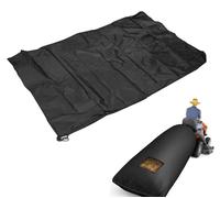 Sac à feuilles grande capacité - Sac de collecte de feuilles de jardin - Sac de ramassage d'herbe avec fermeture éclair - Sac à feuilles avec cordon de serrage - Design en maille - Convient pour tonde