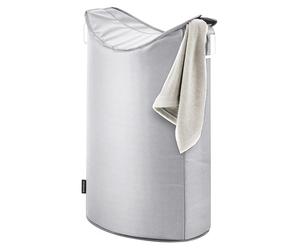 Sac à linge FRISCO, 65 l, gris argent, Blomus