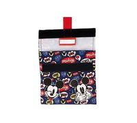 Sac à Lunch Réutilisable pour Enfant Motif Cartoon avec Fermeture à scratch 16x16cm Mickey Mouse Bleu