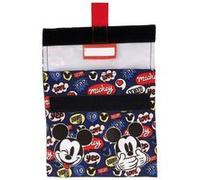 Sac à Lunch Réutilisable pour Enfant Motif Cartoon avec Fermeture à scratch 16x16cm Mickey Mouse Bleu