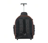 Sac à outils À propos de ce produitGrand espace de rangement pour outils et accessoires :Cette gamme comprend des sacs à dos porte-outils 2 en 1 à roulettes et des sacoches à outils à roulettes dotées