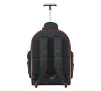 Sac à outils À propos de ce produitGrand espace de rangement pour outils et accessoires :Cette gamme comprend des sacs à dos porte-outils 2 en 1 à roulettes et des sacoches à outils à roulettes dotées