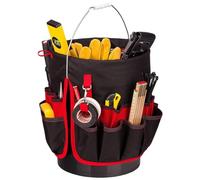 Sac à outils avec poignée - Sac de ceinture à outils multifonction avec plusieurs poches | organisateur de seau étanche, seau multi-usage portable, organisateur de seau à outils D