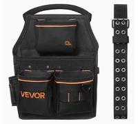Sac à outils avec sangle | Ceinture à outils robuste à 14 compartiments | Réglable de 83 à 127 cm | Pour électriciens, charpentiers et ouvriers du bâtiment