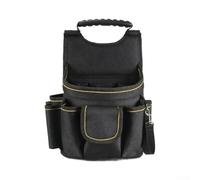 Sac à outils compact Oxford 33 cm multi-poches pour électricien | Profil compact de 20,3 cm, idéal pour les espaces restreints, les travaux en hauteur, plusieurs poches à outils