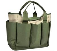 Sac à outils de jardin en tissu Oxford 600D avec 8 poches pour ranger les sécateurs, les truelles et les gants, organiseur de plantation en plein air, noir
