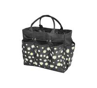 Sac à outils de jardin - Grand organiseur Oxford pour femme - Sac de transport lourd pour gants, pelle, désherbeur, bouteille, cour, pelouse, terrasse, écurie, maison, garage, travail
