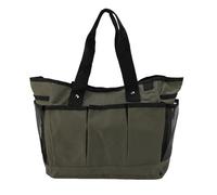 Sac à Outils de Jardin Oxford Double Couche, Organisateur de Rangement de Jardinage pour Plantation, Taille, Outils de Transplantation, Tissu Oxford 600D Vert 325 g