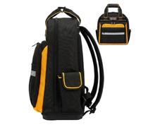 Sac à outils de mécanicien respirant avec poignée renforcée multi-poches | Sac à outils de travail robuste pour homme, mécanicien, charpentier, soudage, construction, maison, atelier, garage