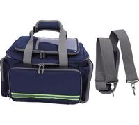 Sac à outils d'urgence, tissu Oxford résistant à la pluie, rangement polyvalent avec plusieurs poches et fermetures à glissière, bleu marine
