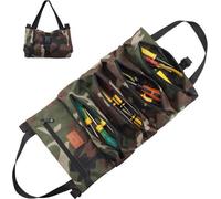Sac à outils électrique, sac à roulettes multifonctionnel en toile, petit sac à outils, pour artisans et électriciens, 5 poches à fermeture éclair