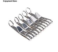 Sac À Outils En Acier Inoxydable, 5 Pièces/Lot, Clip De Suspension Avec Mousqueton Porte-Clés, 38x7x1mm