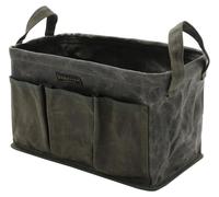 Sac à outils en toile cirée, avec 6 poches extérieures, dimensions 35x20x20 cm, couleur vert armée