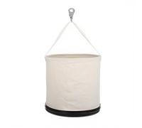Sac à outils en toile de grande capacité avec base renforcée sécurisée et renforcée pour le transport des engrenages, sac de travail en toile, seau à outils rond