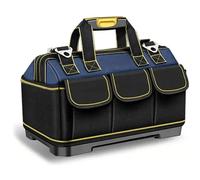 Sac à outils multifonctionnel de grande capacité, sac étanche en toile Oxford, épais, résistant à l'usure, rangement d'outils pour électricien Mise à niveau 23in