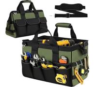 Sac à outils Petit EUBSWA avec 21 compartiments, bandoulière réglable et poignée de transport pour électriciens, mécaniciens et artisans pour les hommes à la Saint-Valentin