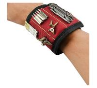 Sac À Outils Portatif De Bracelet Magnétique Fort For Le Stockage D'organisateur Kit Réparation Foret Boulon D'écrou Clou Vis Haute Précision(Zwart,5 magnet)