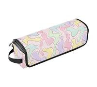 Sac à outils pour cheveux abstrait pastel abstrait mignon pour fers plats, lisseurs, fer à friser et accessoires de soins capillaires, organisateur d'outils de coiffure pour femme, tapis résistant à