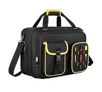 Sac à outils pour électricien avec housse pour ordinateur portable | Porte-outils de rangement pour charpentiers, plombiers, électriciens, garages, construction, amélioration de la maison