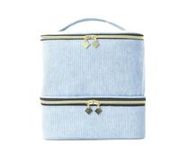 Sac à Outils pour manucure Nouveau Sac de Rangement Vernis à Ongles 30 grilles, étui d'huile Essentielle, Grand Main Portable for cosmétiques, Organisateur avec poignée for Outils Voyage(Blue)