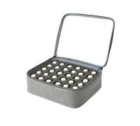Sac à Outils pour manucure Sac de Rangement Vernis à Ongles 30 Bouteilles, Grand Sac cosmétique portatif Multicolore, pouvant contenir jusqu'à 40 Nail Tech(Gray)
