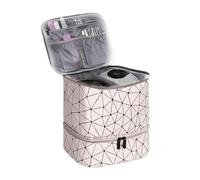 Sac à Outils pour manucure Sac de Rangement Vernis à Ongles capacité, Sac Double Couche for amélioration des, Peut accueillir lumières Support et 30 Bouteilles Nail Tech(Color1)