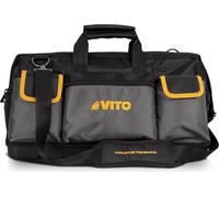 Sac à outils Professionnel 35L 8 Poches 17 compartiments Charge 25Kg Base rigide Fond étanche Bandoulière Confort VITO