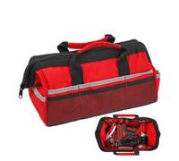 Sac à outils robuste avec fermeture éclair et poignée | Sac à outils de mécanicien avec support pour charpentiers, plombiers, chantiers, réparation électrique et