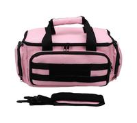 Sac à Outils Rose 33cm, Ouverture Large Nylon Léger | Compartiments Multi-usages pour Outils, Accès Rapide sans Fouiller, Bandoulière Réglable Confortable, Pour Électriciens et Pr