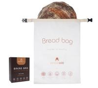 Sac à pain 30,5 x 43,2 cm pour levain fait maison, sacs à pain réutilisables pour pain fait maison, fermeture à boucle, lavable en machine, passe au congélateur, sans BPA, cadeaux pour boulangers au