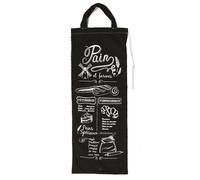 Sac à pain Bistrot noir/rouge
