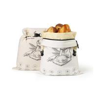 Sac à pain en cire d'abeille à fermeture éclair, sac à pain réutilisable en cire d'abeille pour sandwich de qualité alimentaire white
