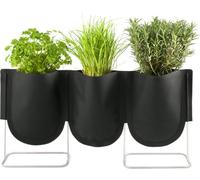 Sac à plantes Authentics Sx3, Urban Garden, tissu polyester enduit, noir, 1 L, 48 x 22 x 10 cm, 7121026