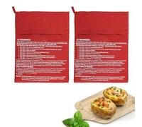 Sac à Pommes de Terre Micro-Ondes,2 Pièces sacs Réutilisables pour Pommes de Terre au Micro-ondes,Cuisson Pomme de Terre,Sac pour Pommes de Terre au Four