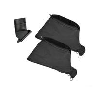 Sac à poussière pour scie à onglet 255 avec fermeture éclair - Couvercle de capture efficace de la sciure de scie pour machine de découpe - Hotte de rechange pour ponceuse à bande - Noir - 225 x 150