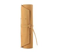 Sac à rouleau de couverts Étui à couteaux portable en toile épaisse, 8 emplacements for + 1 emplacement for ciseaux + pochette zippée. Accessoire de cuisine uniquement (sac, couteau non inclus)(Khaki)