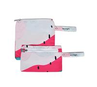 Sac à sandwichs et sacs à casse-croûte réutilisables Eco Right - Sac de déjeuner sans déchets et sans danger pour la nourriture, fabriqué en recyclant 5 bouteilles en PET - Lot de 2