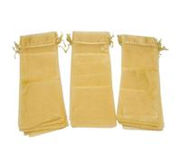 Sac À Vin En Organza, Sac Cadeau En Maille Transparente, Housse À Vin Avec Cordon De Serrage De Noël