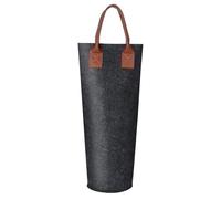 Sac à vin Individuel - Sac à vin pour Bouteille Unique | Sacs à Bouteilles en Feutre Porte-Bouteilles Thermiques réutilisables Sacs à Champagne Portables, Dark Gray, riferimento Alla descrizione