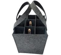 Sac À Vin Portable - Fourre-tout Isolé En Feutre, Support Étanche Pour 9 Bouteilles Avec Poignée Robuste | Solution Pratique Pour Les Amateurs De Vin, Voyages, Événements En Plein Air, Fête D'annivers